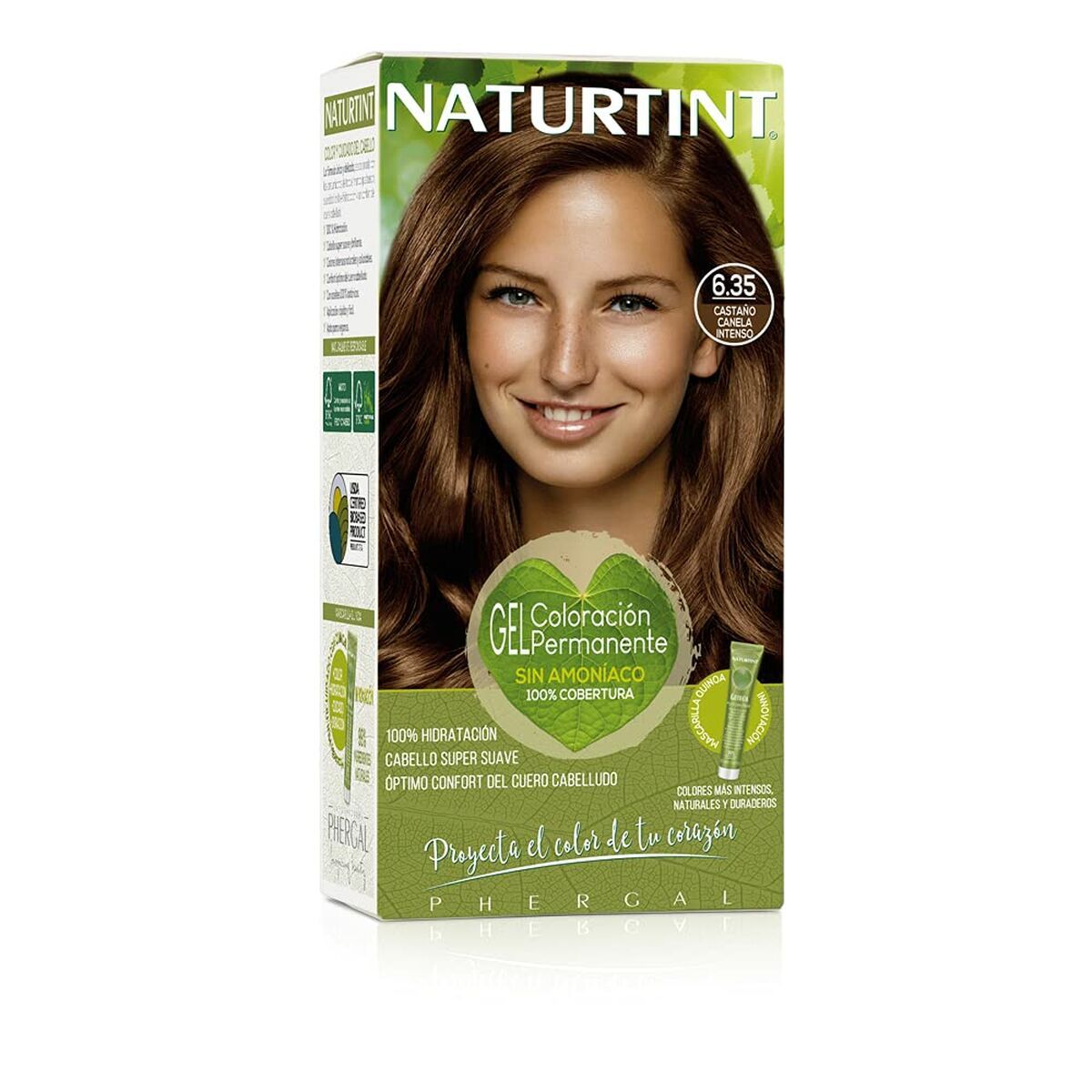 Tinte Permanente Naturtint Naturtint 6.35 castaño canela intenso Nº 6.35 Castano Canela Intenso Nº 6.35-Castano Canela Intenso 1