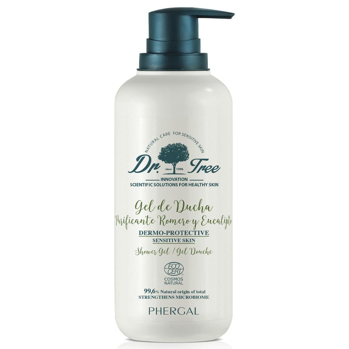 Gel de Ducha Dr. Tree Eco Gel De Ducha 500 ml Piel Sensible Romero Eucalipto Purificante