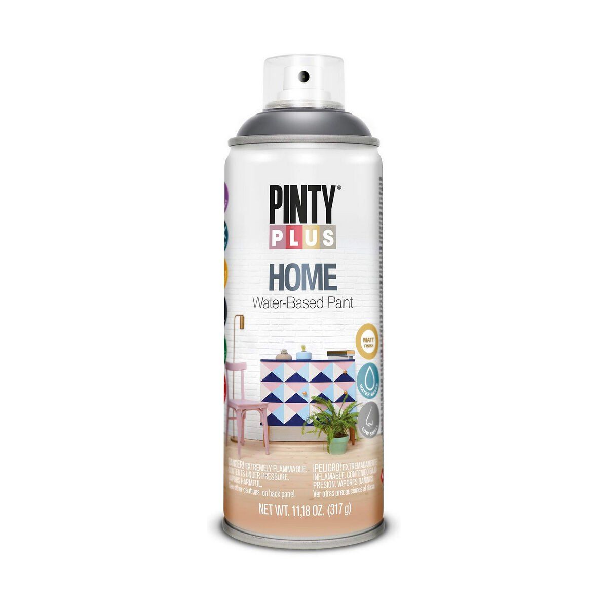 Pintura en spray Pintyplus Home HM438 400 ml Negro