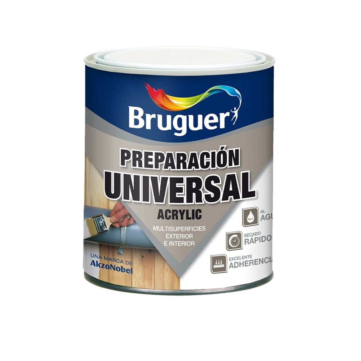 Pintura de Imprimación Bruguer 5120577 Blanco Mate Imprimación Universal Acrílico