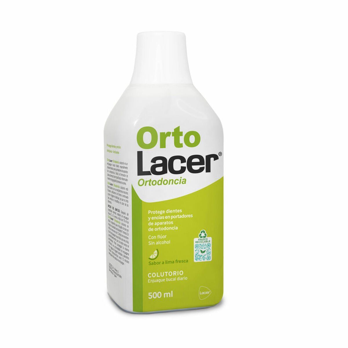 Enjuague Bucal Lacer Ortolacer Lima 500 ml Cuidado de ortodoncias