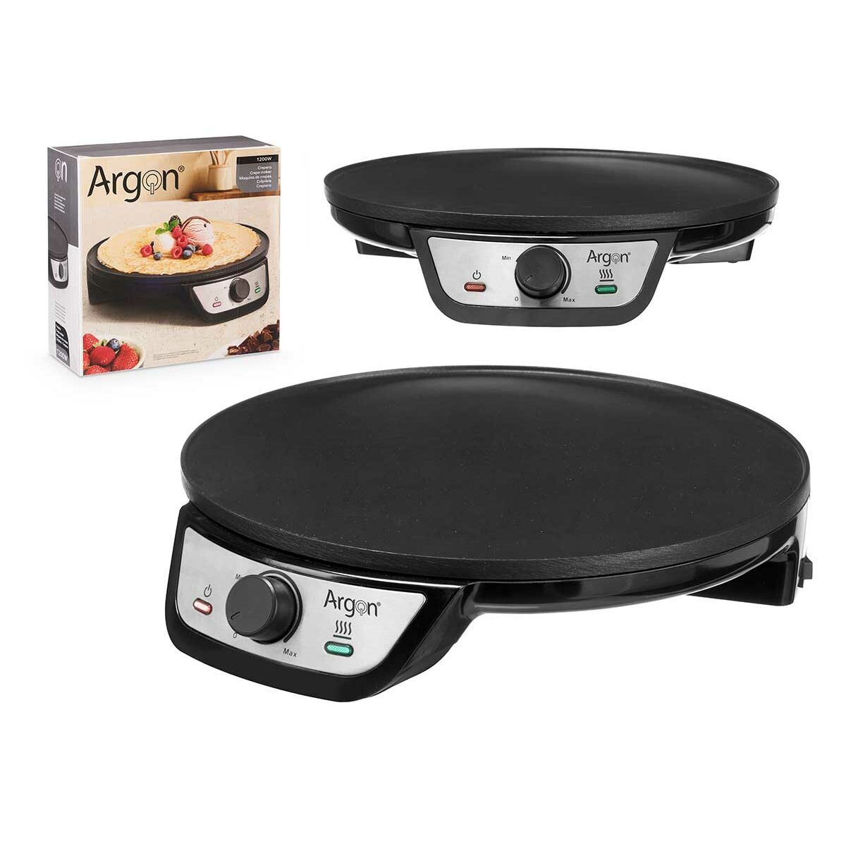 Crepera Argon Negro 1200 W