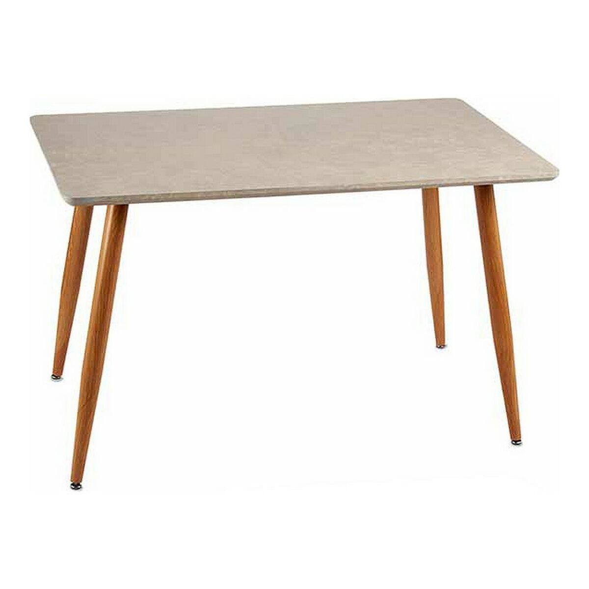 Mesa auxiliar Gift Decor Blanco Marrón Madera 70 x 120 x 75 cm Piedra