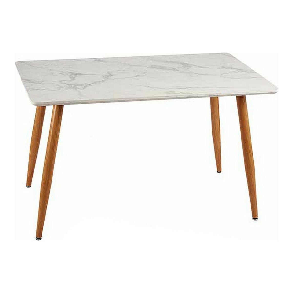Mesa auxiliar Gift Decor Blanco Marrón Madera 70 x 120 x 75 cm Mármol