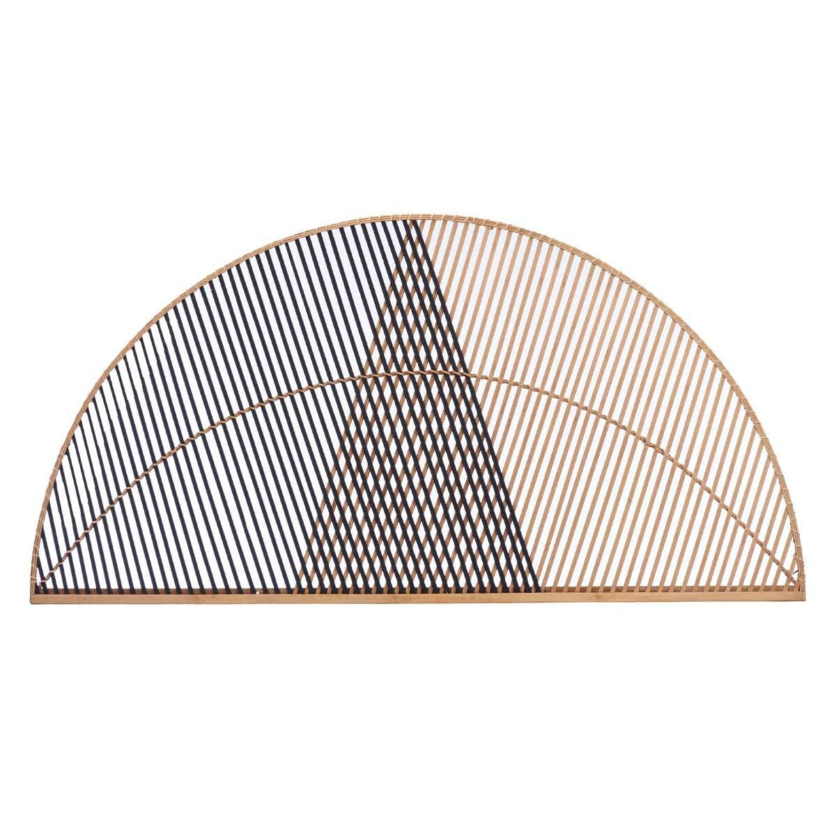 Cabecero de Cama Gift Decor Marrón Negro Natural 160 x 80,5 x 2 cm Triángulo