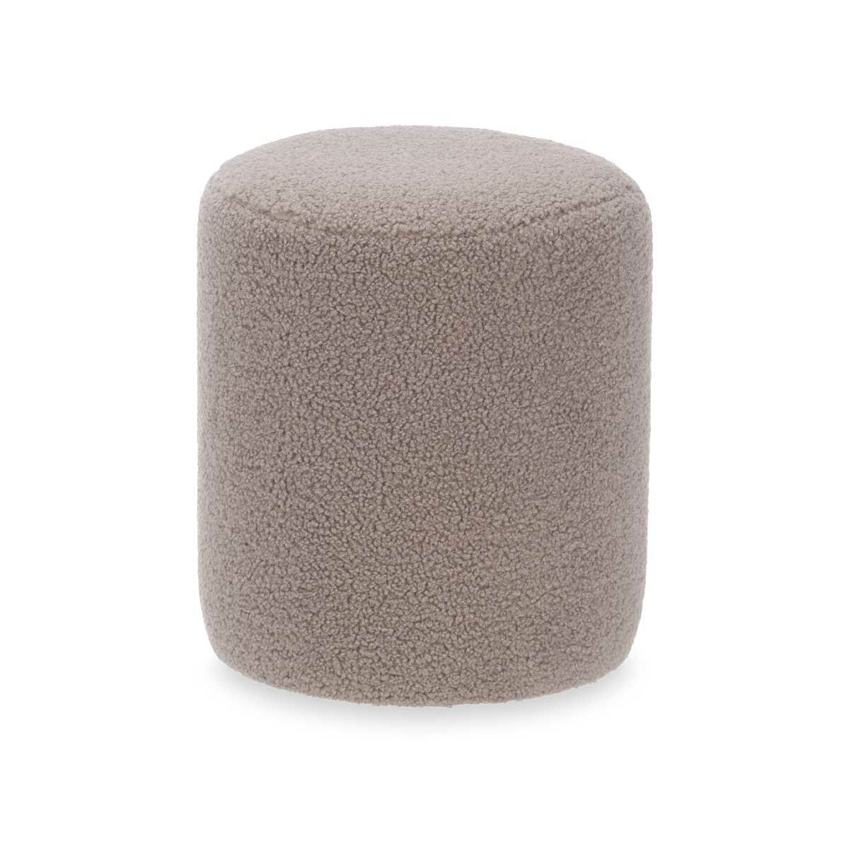 Puff Gift Decor Marrón Tela Madera MDF