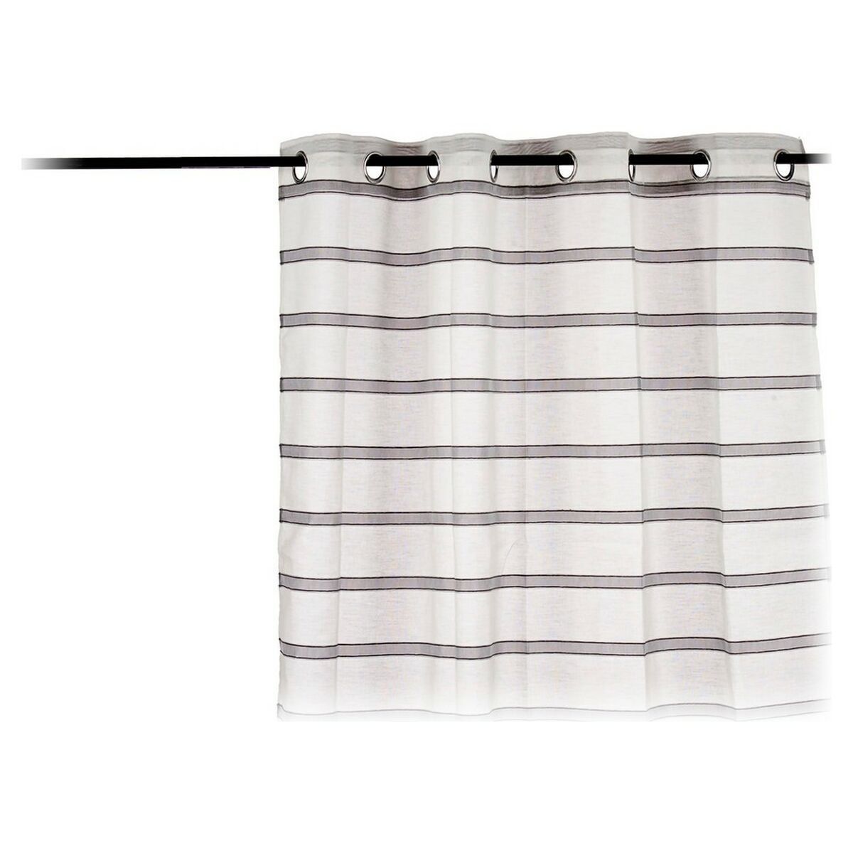 Cortina Gift Decor Gris 140 x 0,1 x 260 cm Visillo Rayas