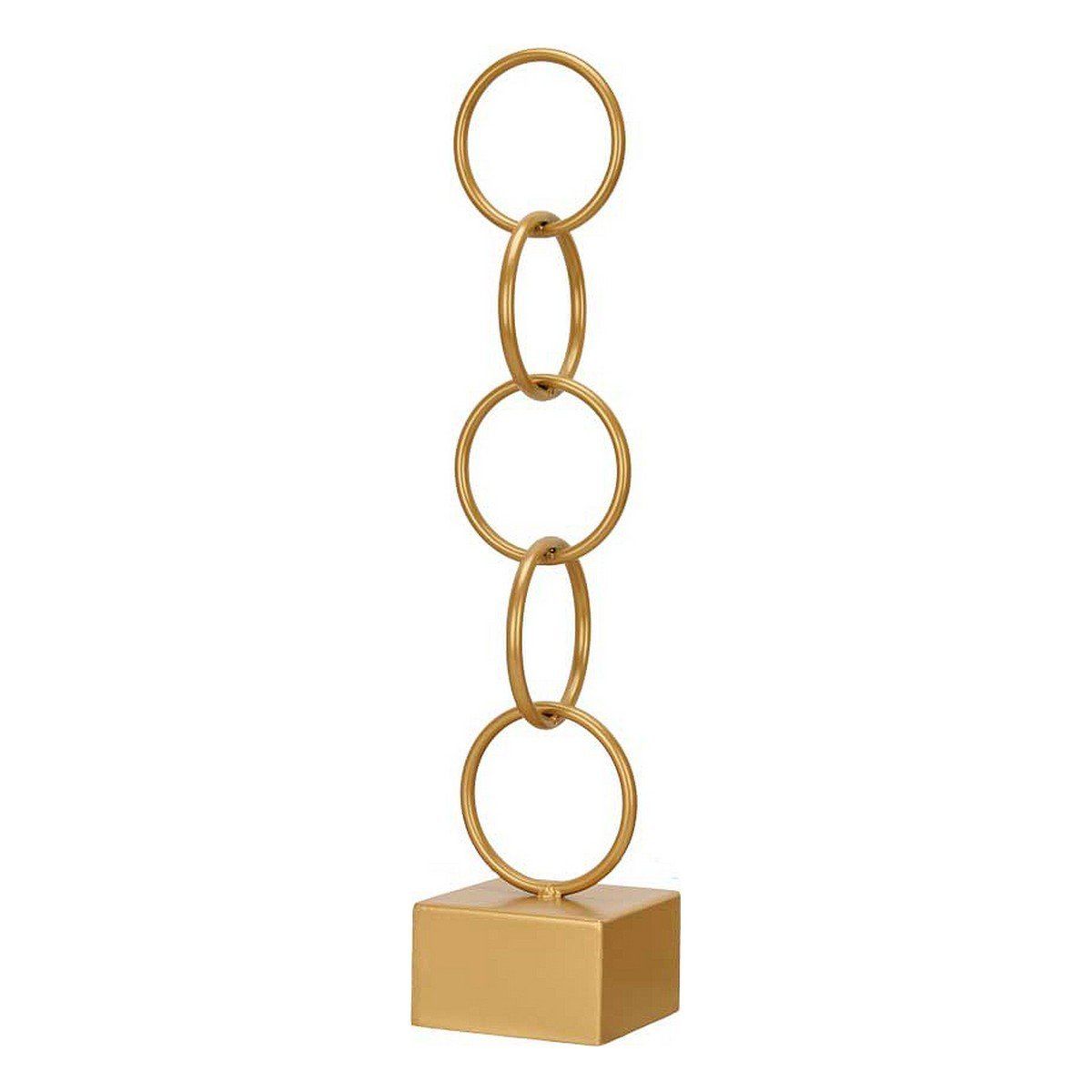 Figura Decorativa Gift Decor Dorado Aros 12,5 x 60,5 x 12,5 cm