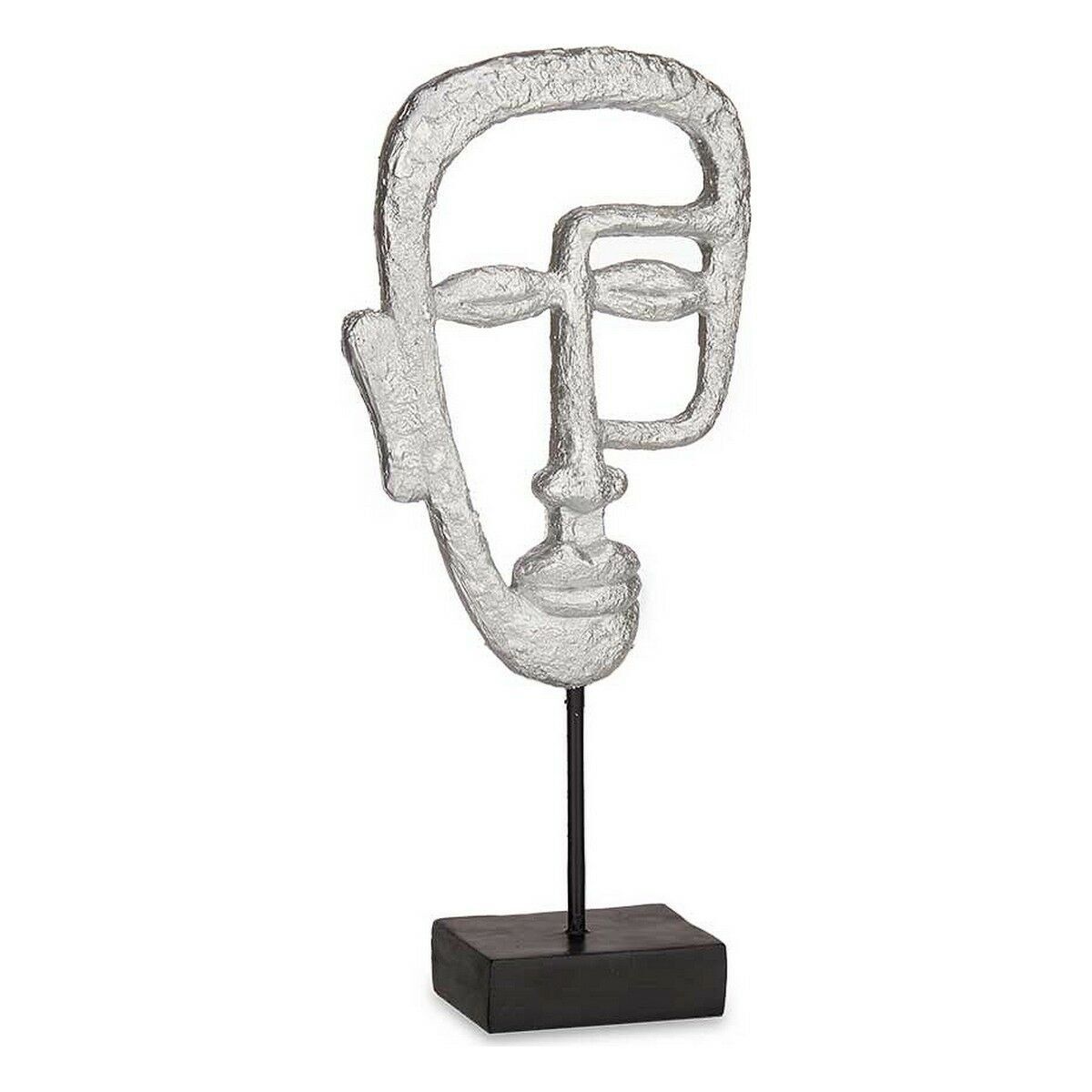 Figura Decorativa Gift Decor Plateado Plata Cara 19,5 x 38 x 10,5 cm