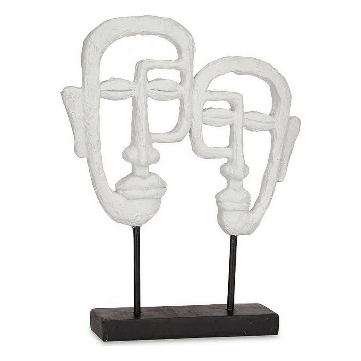 Figura Decorativa Gift Decor Blanco Cara 27 x 32,5 x 10,5 cm