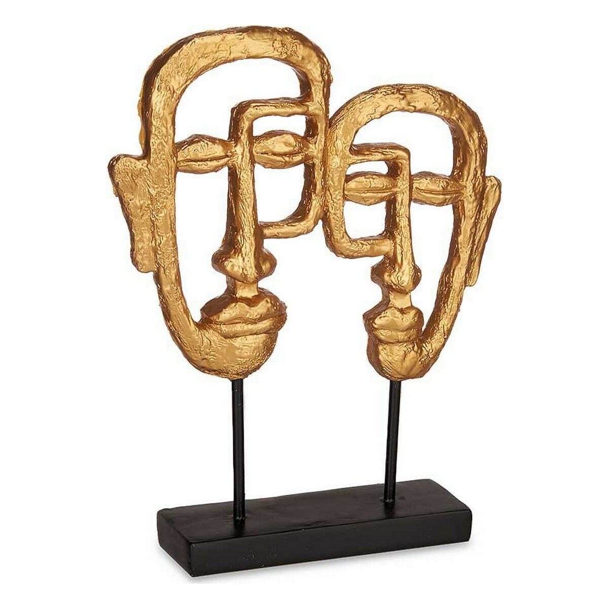 Figura Decorativa Gift Decor Dorado Cara 27 x 32,5 x 10,5 cm