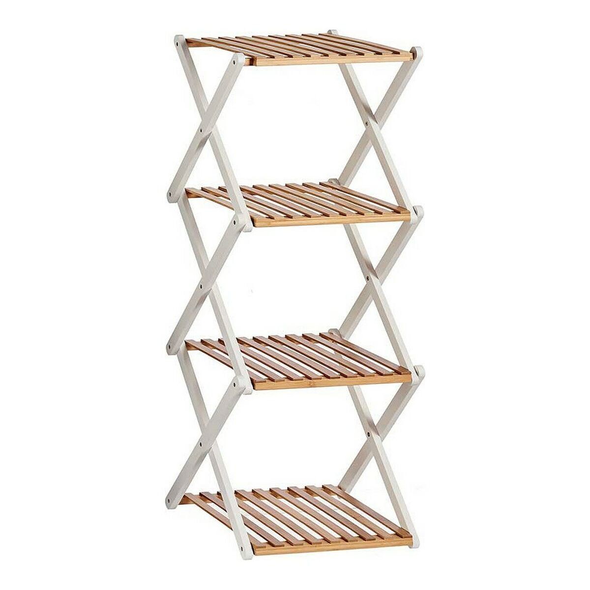 Estantería Gift Decor Blanco Marrón Madera 32 x 96 x 39 cm Plegable