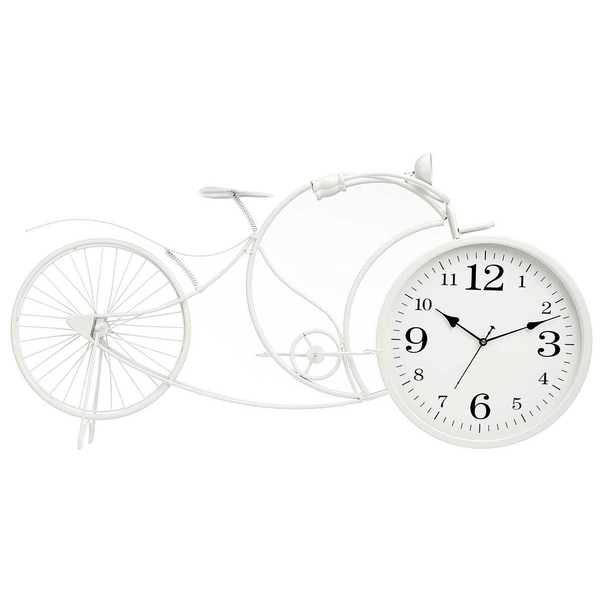 Reloj de Mesa Gift Decor Blanco Bicicleta