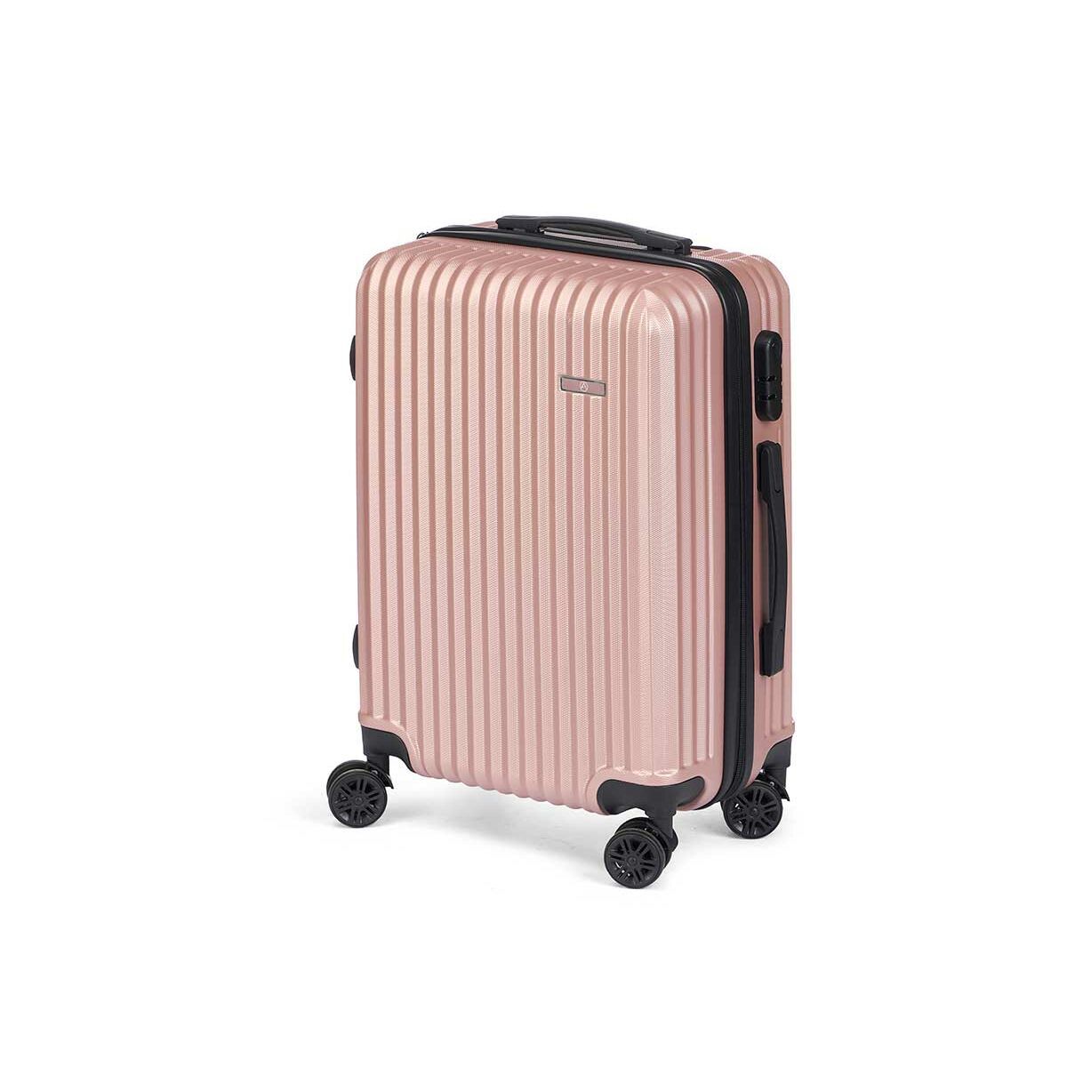 Maleta de Cabina Rosa 55 x 35 x 20 cm Rayas