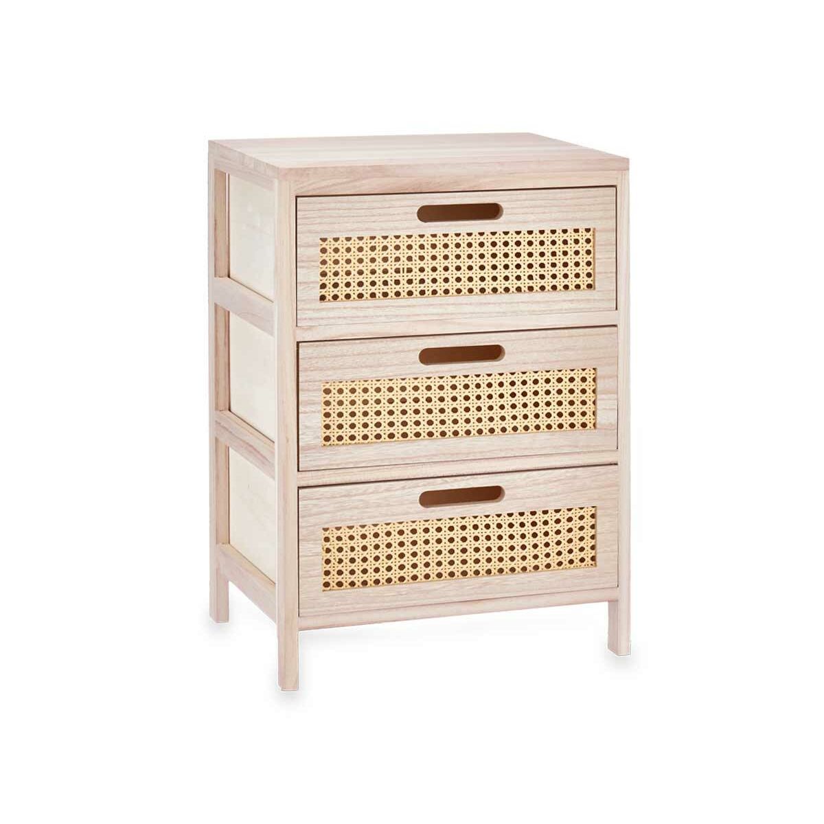 Cajonera Gift Decor Rattan Natural 40 x 58 x 29 cm 3 cajones