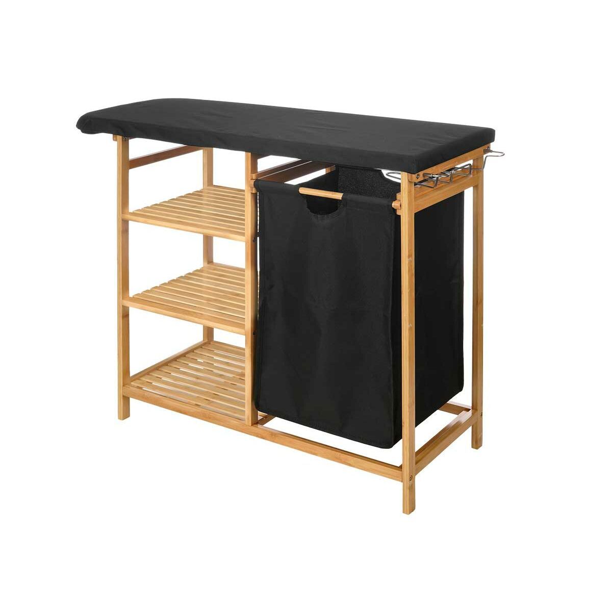 Tabla de Planchar Kipit Negro Tela Bambú