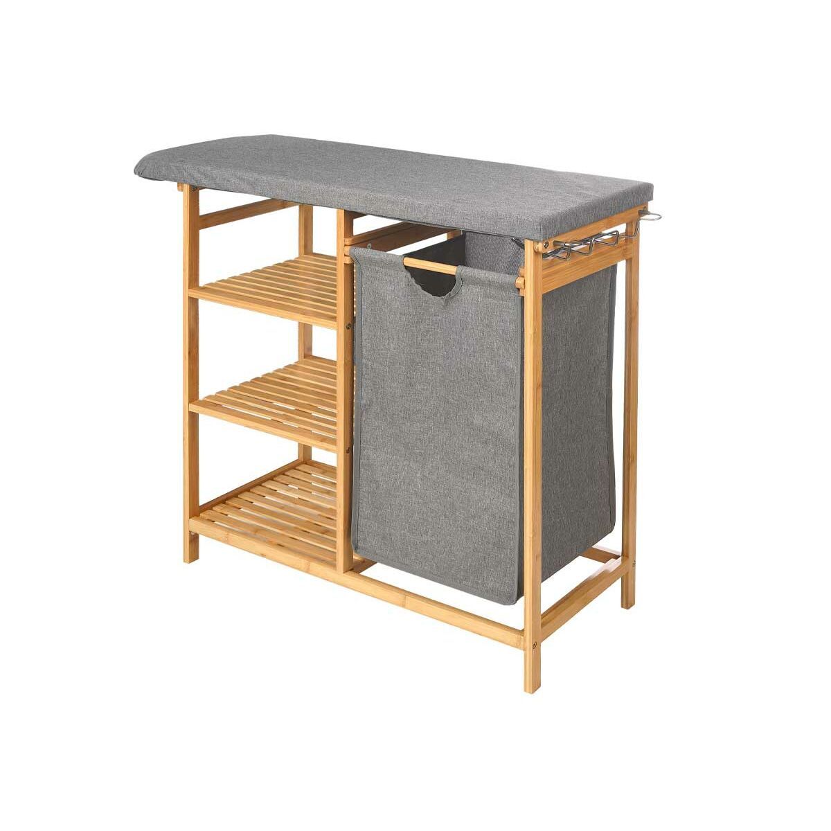 Tabla de Planchar Kipit Gris Tela Bambú
