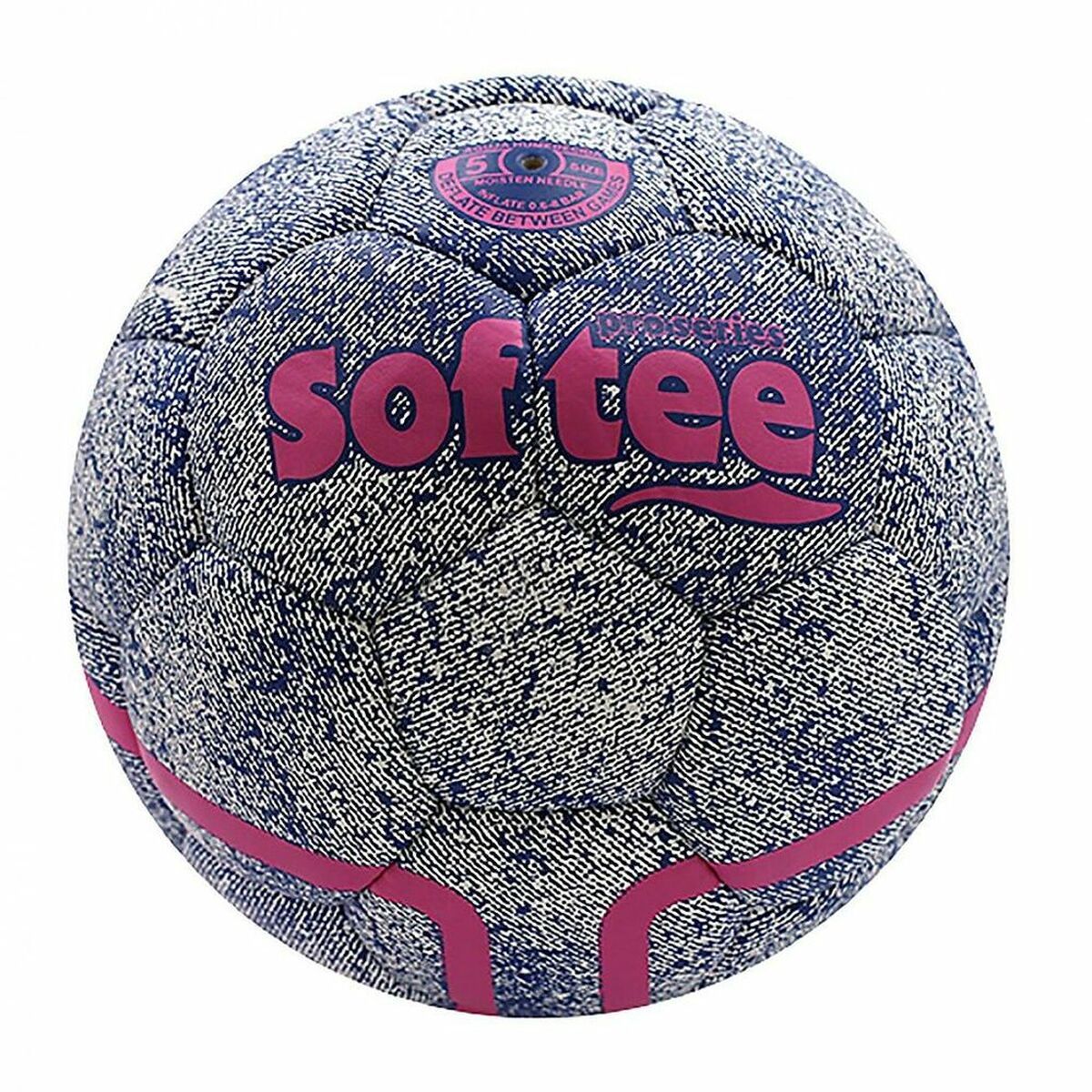 Balón de Fútbol DENIM Softee 80663 Rosa Sintético (5)