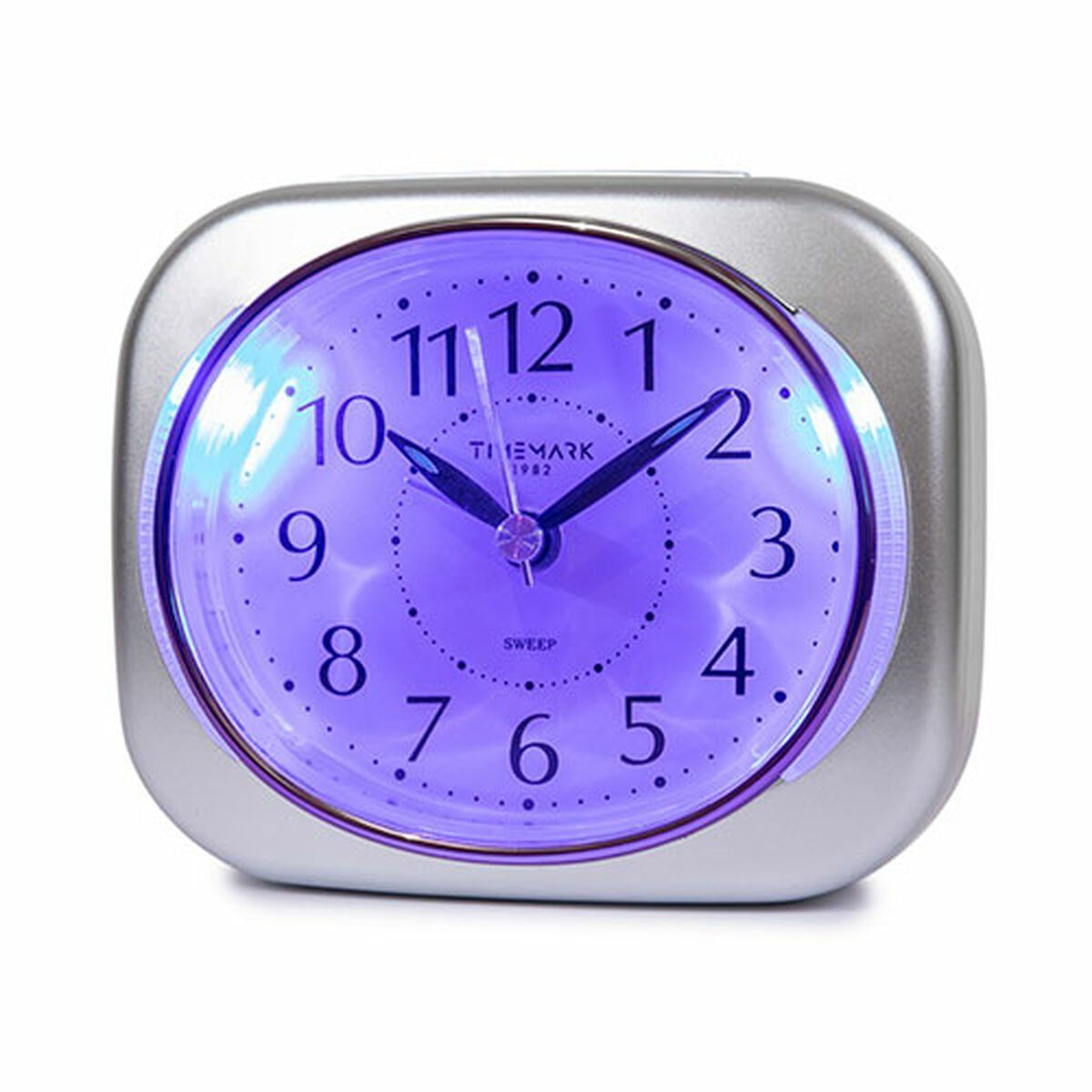 Reloj-Despertador Analógico Timemark 10 x 8,5 x 4 cm Plateado Clásico