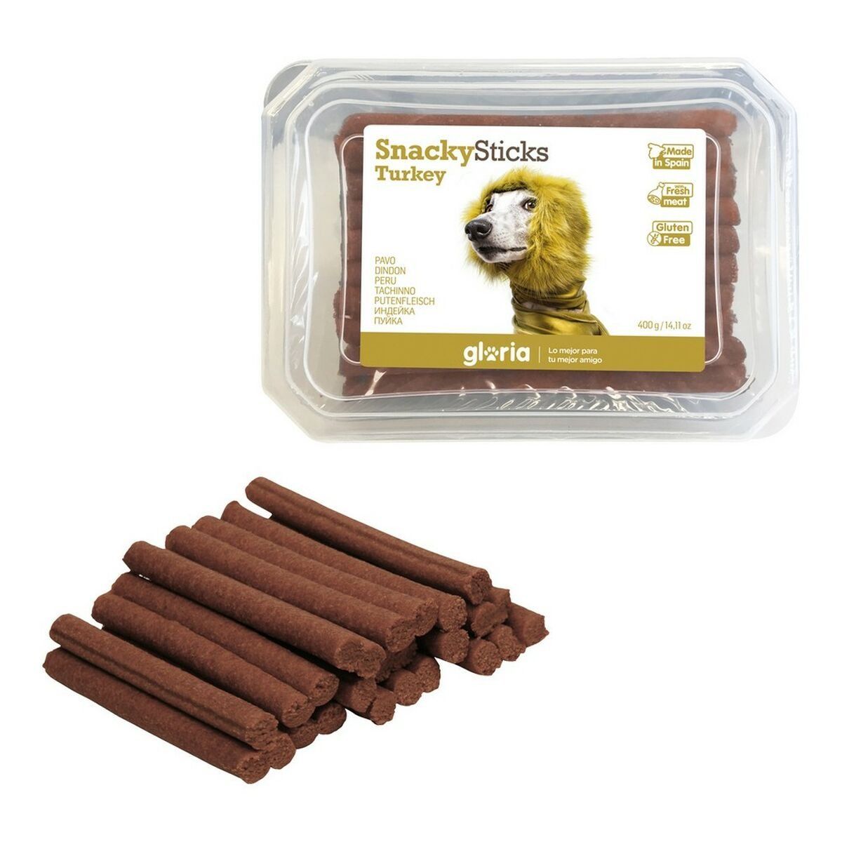 Snack para Perros Gloria Snackys Sticks Pollo Pavo Barritas