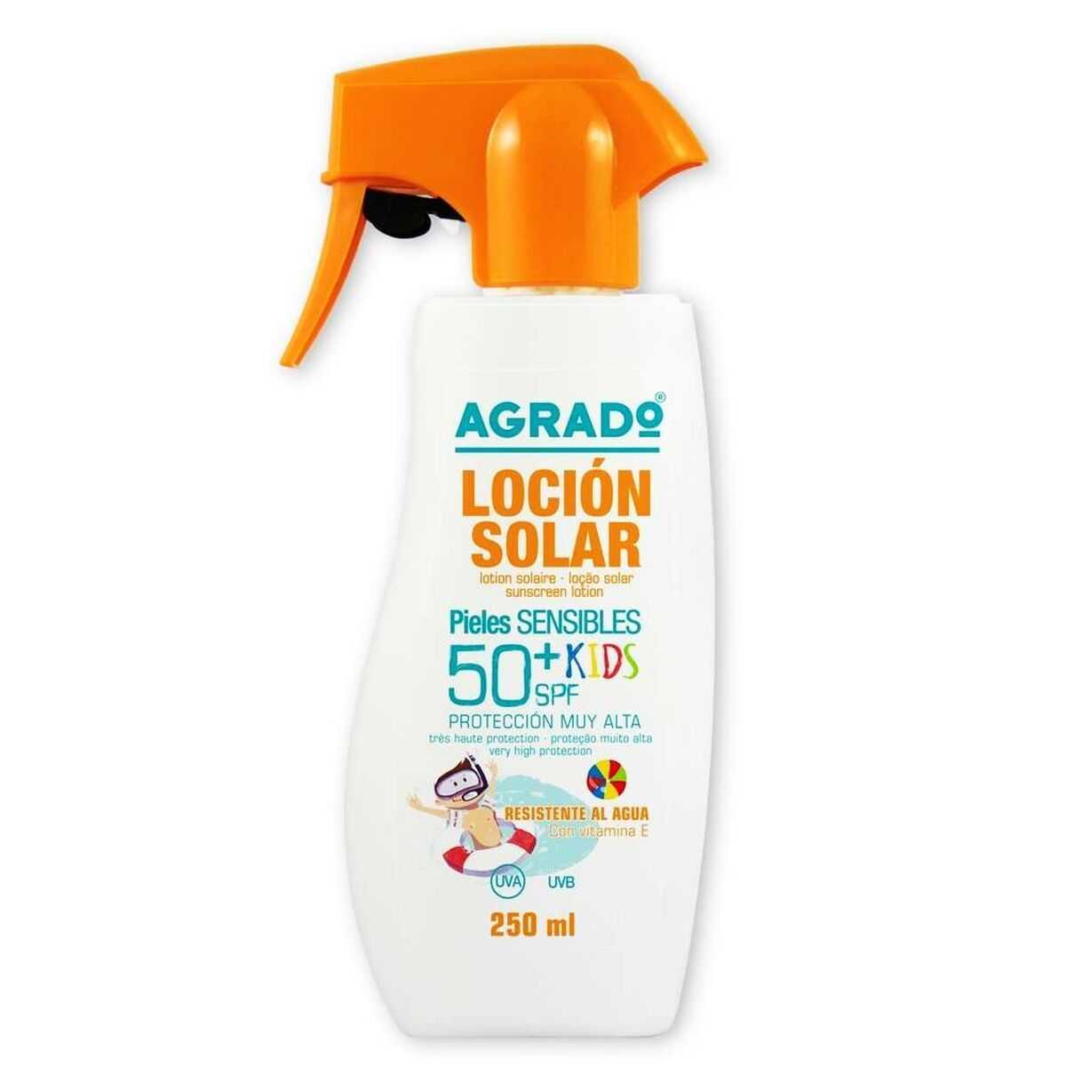 Protector Solar para Niños Agrado Infantil SPF 50+ 250 ml