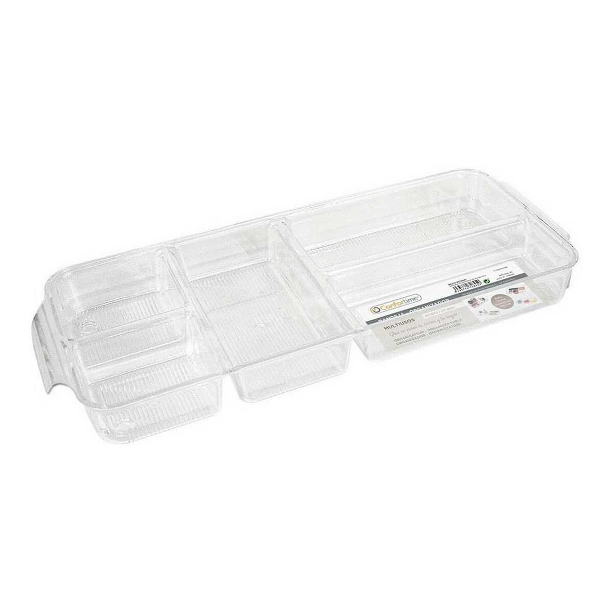 Bandeja con Compartimentos Confortime Poliestireno 45 x 18 x 4,7 cm (45 x 18 x 4,7 cm)