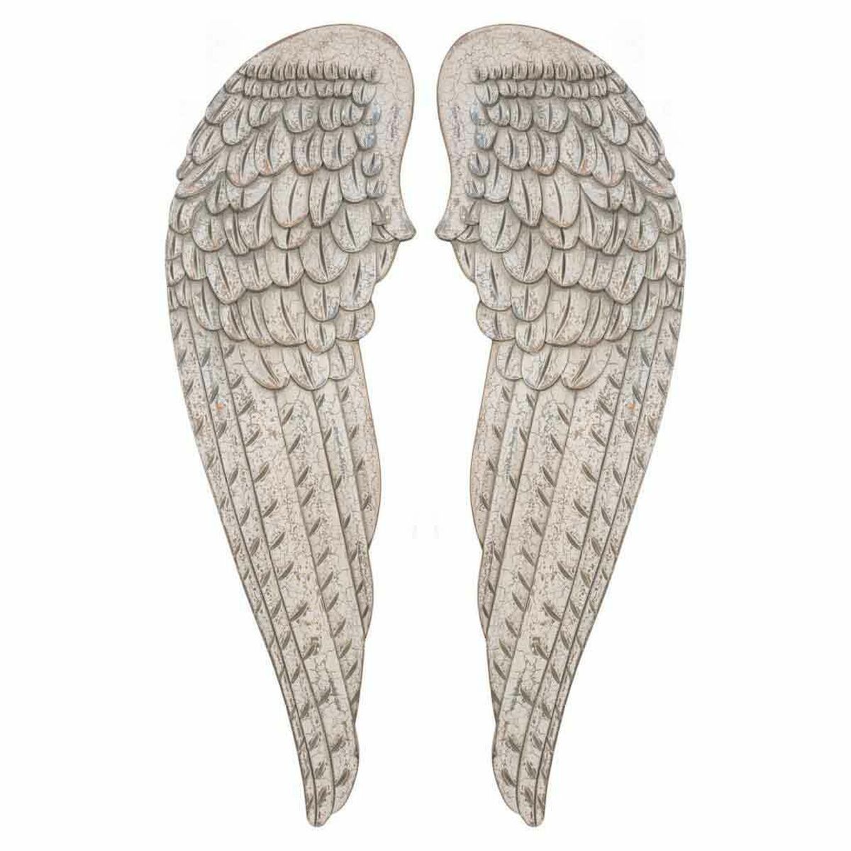 Set de Figuras Alexandra House Living Blanco Madera MDF Alas 4 x 103 x 32 cm