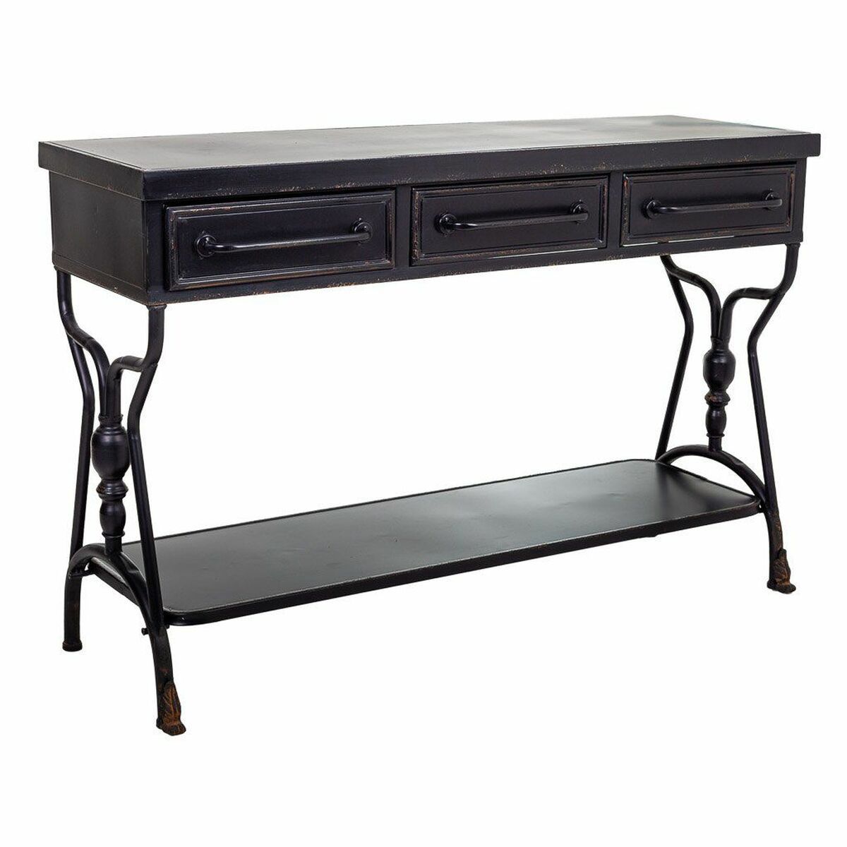 Recibidor Alexandra House Living Negro 43 x 81 x 122 cm