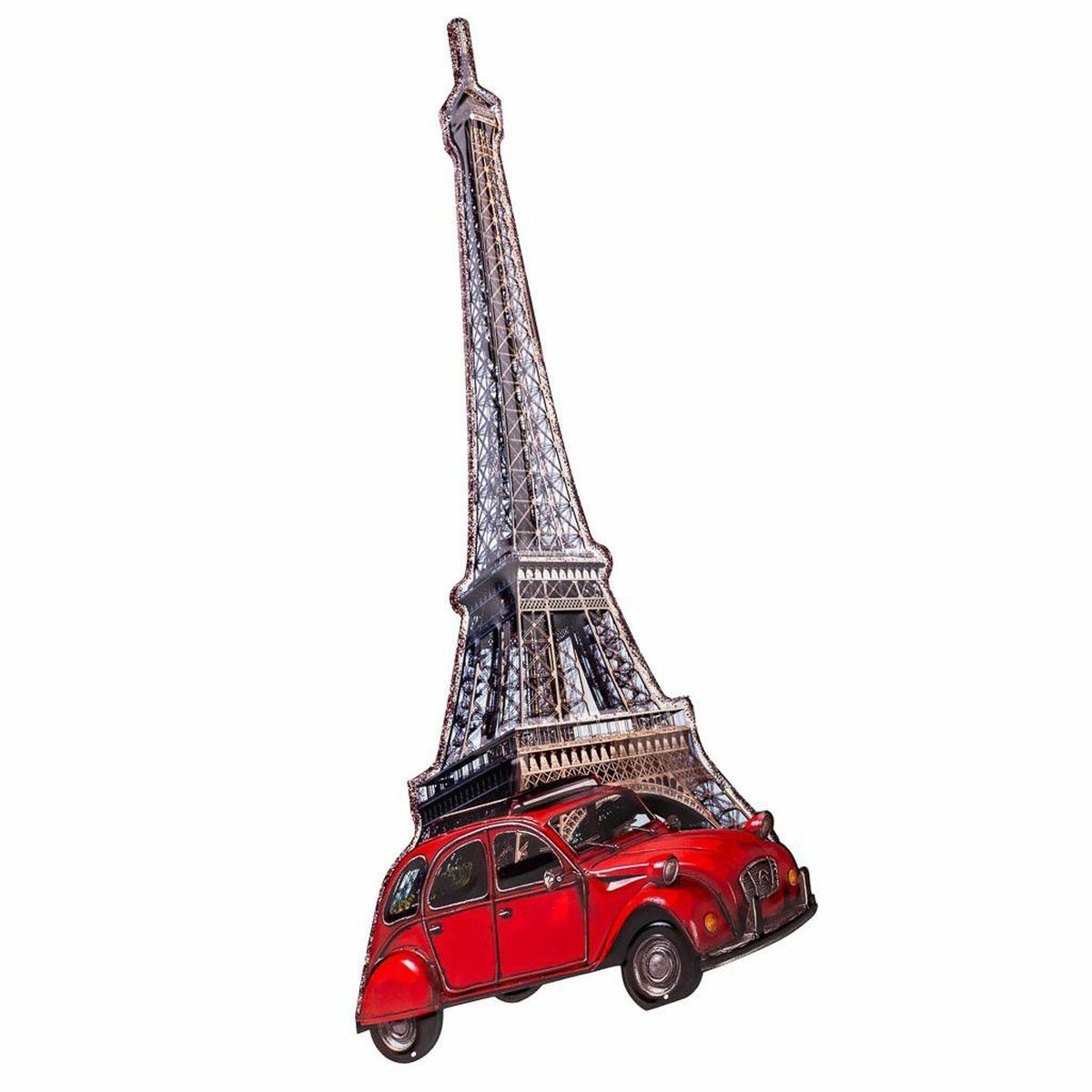 Placa de Pared Alexandra House Living Hierro 80 x 1 x 43 cm Torre Eiffel