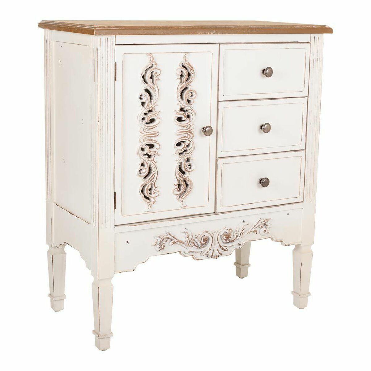 Recibidor con Cajones Alexandra House Living Blanco 36 x 80 x 70 cm