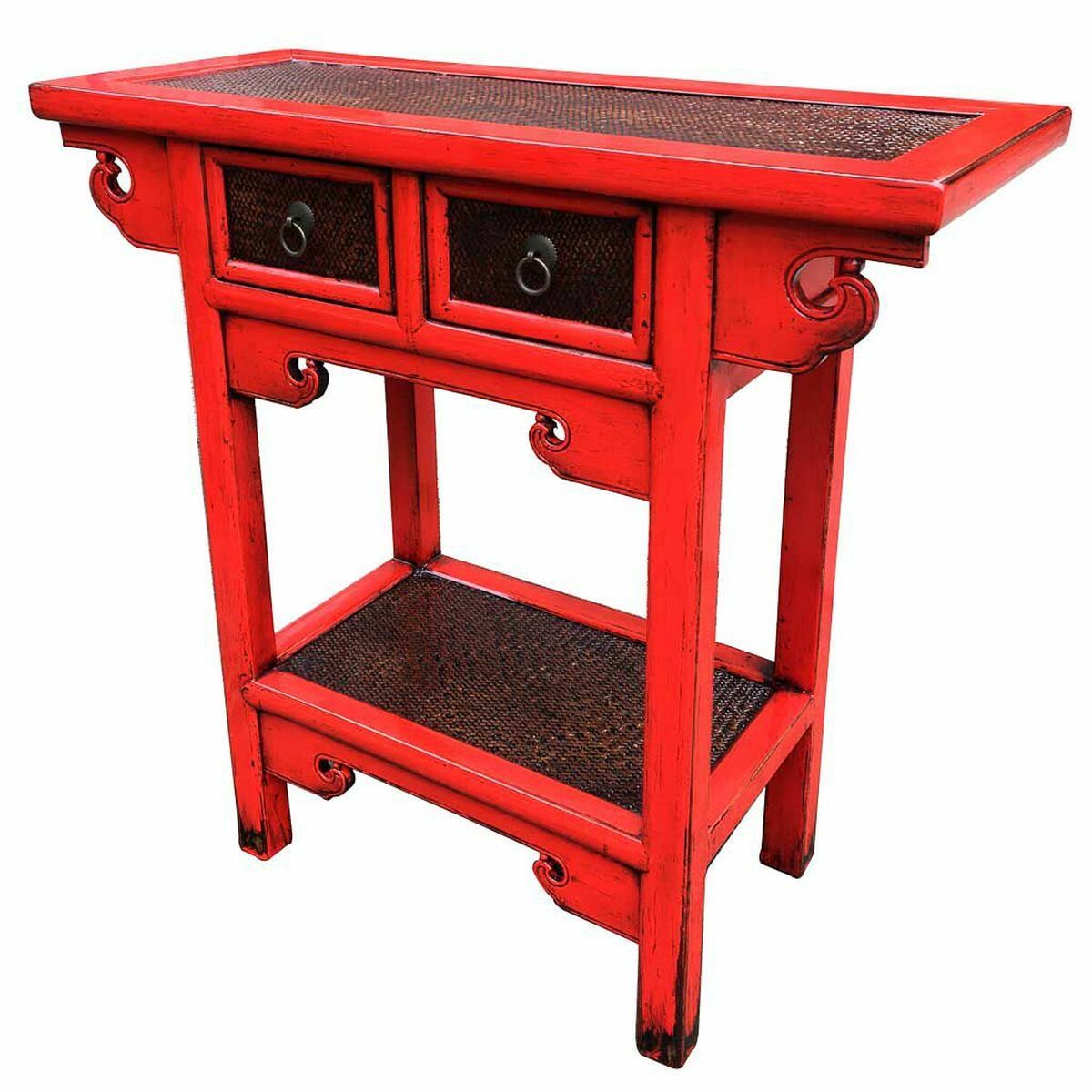 Recibidor Alexandra House Living Rojo 35 x 80 x 85 cm