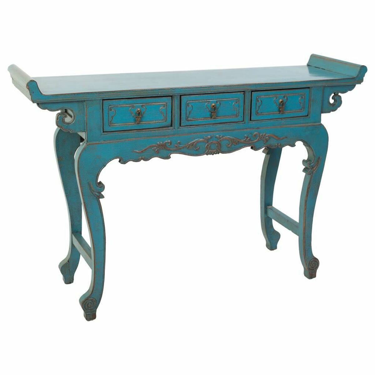 Recibidor con Cajones Alexandra House Living Azul 37 x 78 x 132 cm