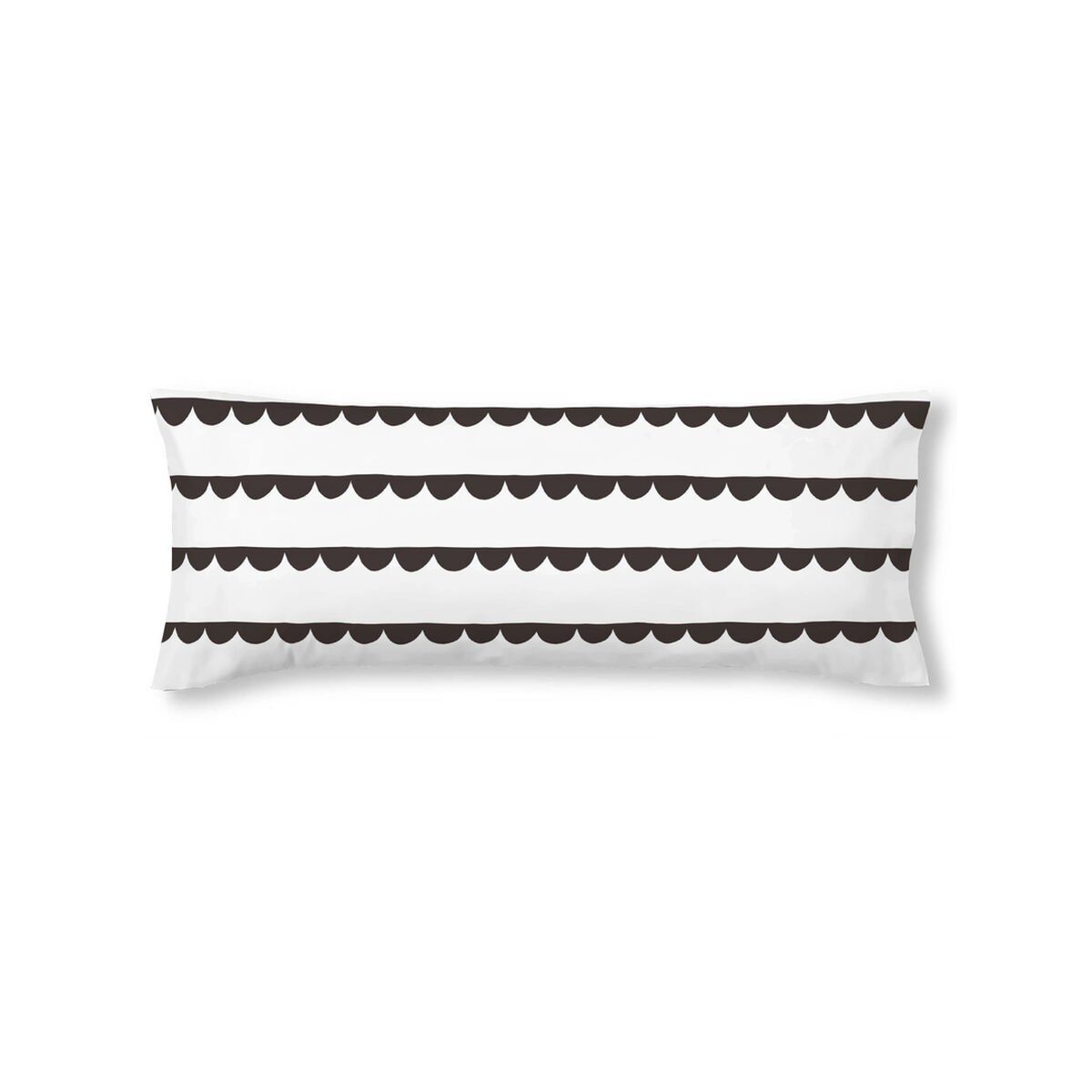 Funda de almohada Kids&Cotton Guildo black 45 x 110 cm 100 % algodón