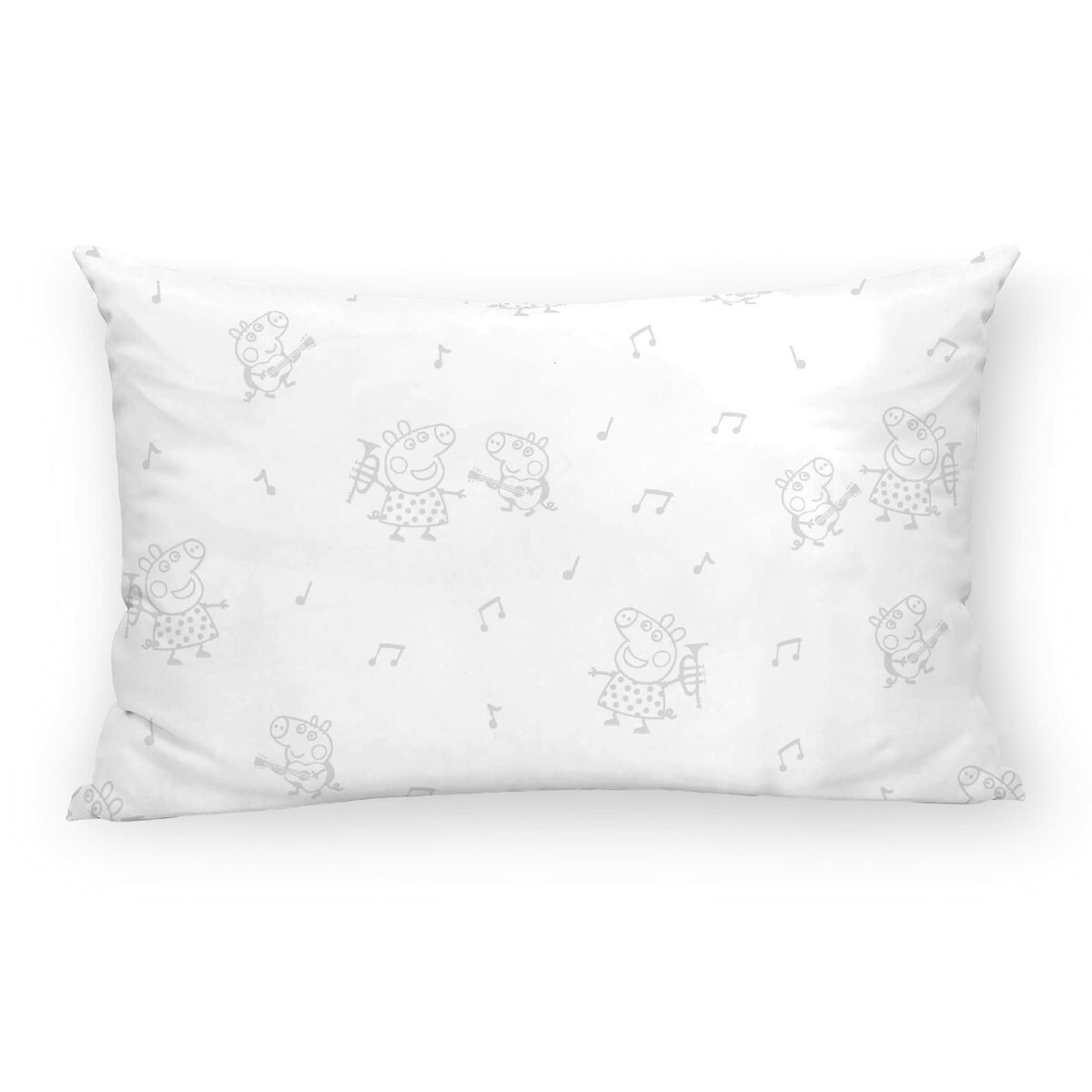 Funda de almohada Peppa Pig Gris Multicolor 30 x 50 cm 100 % algodón
