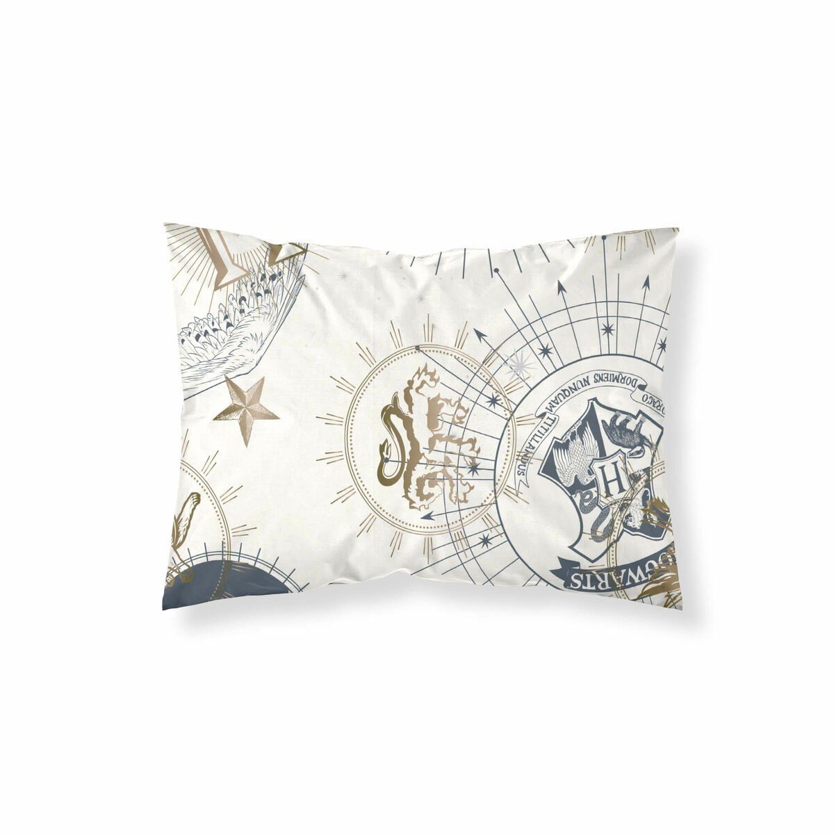 Funda de almohada Harry Potter Beige Multicolor 175 Hilos 50x80cm