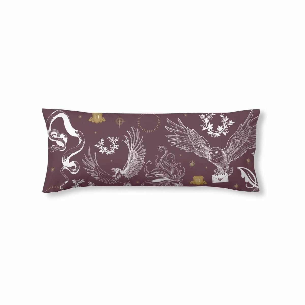 Funda de almohada Harry Potter Creatures Multicolor 175 Hilos 45 x 125 cm