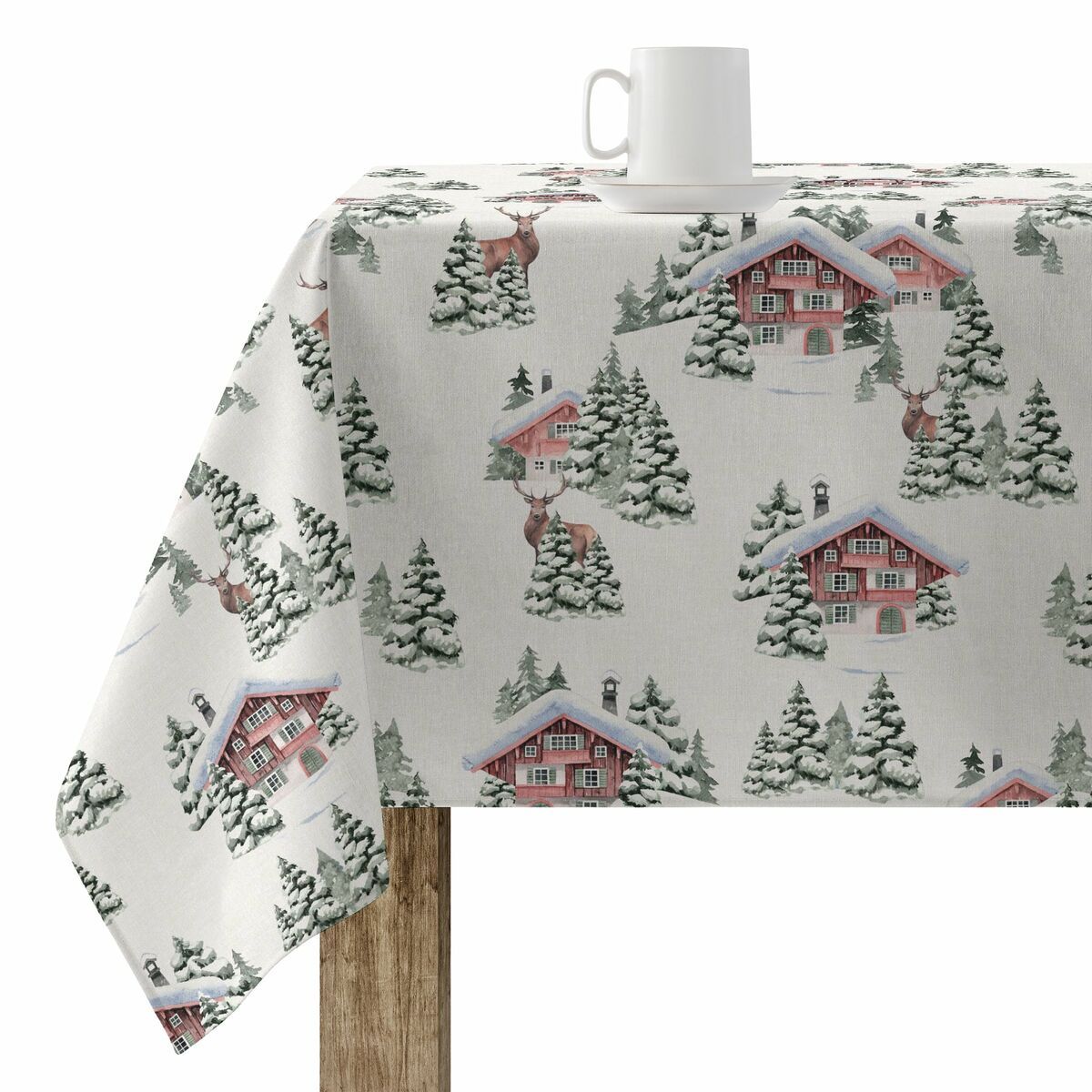 Mantel resinado antimanchas Belum Christmas Multicolor 100 x 150 cm