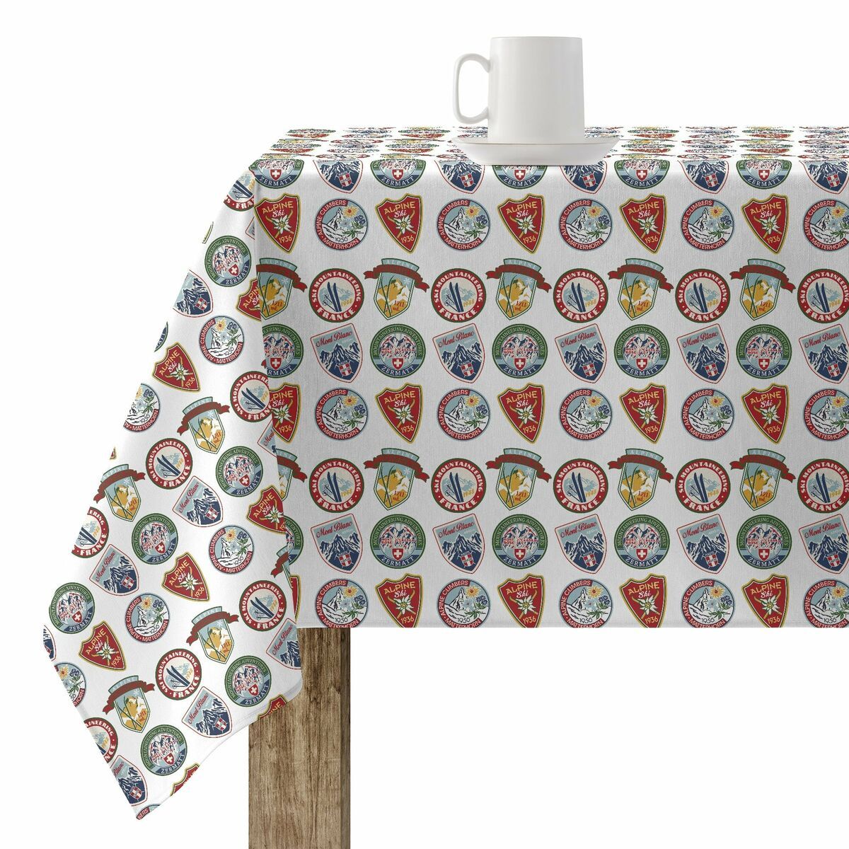 Mantel resinado antimanchas Belum Christmas Sky Multicolor 250 x 150 cm
