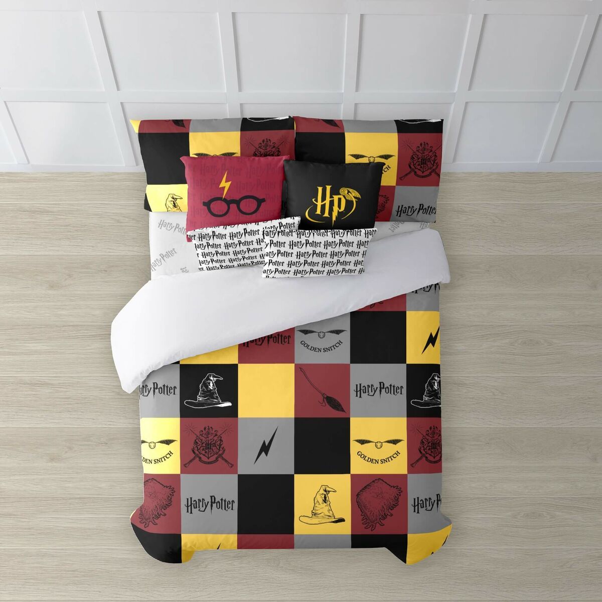 Juego de funda nórdica Harry Potter Hogwarts Multicolor Cama de 120 200 x 200 cm