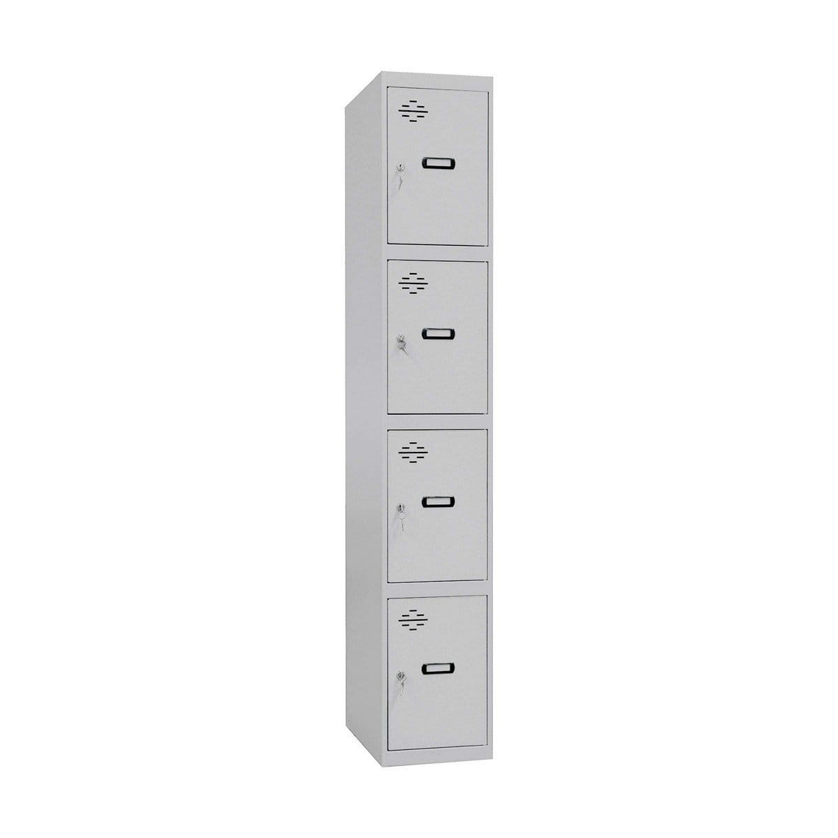 Taquilla Simon Rack Metal Gris claro 4 compartimentos (180 x 30 x 50 cm)