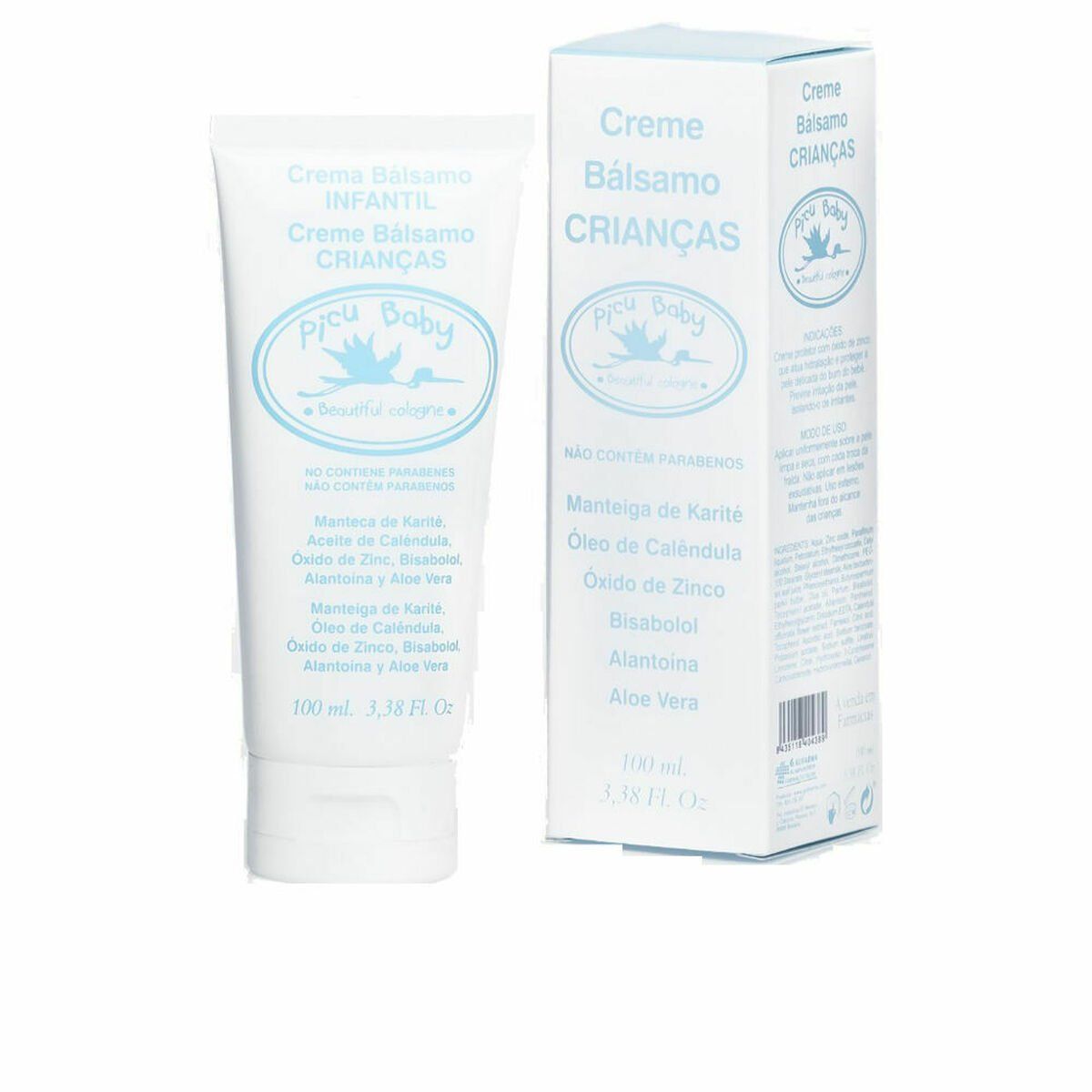 Crema Protectora de Pañal Picu Baby Infantil 100 ml Bálsamo