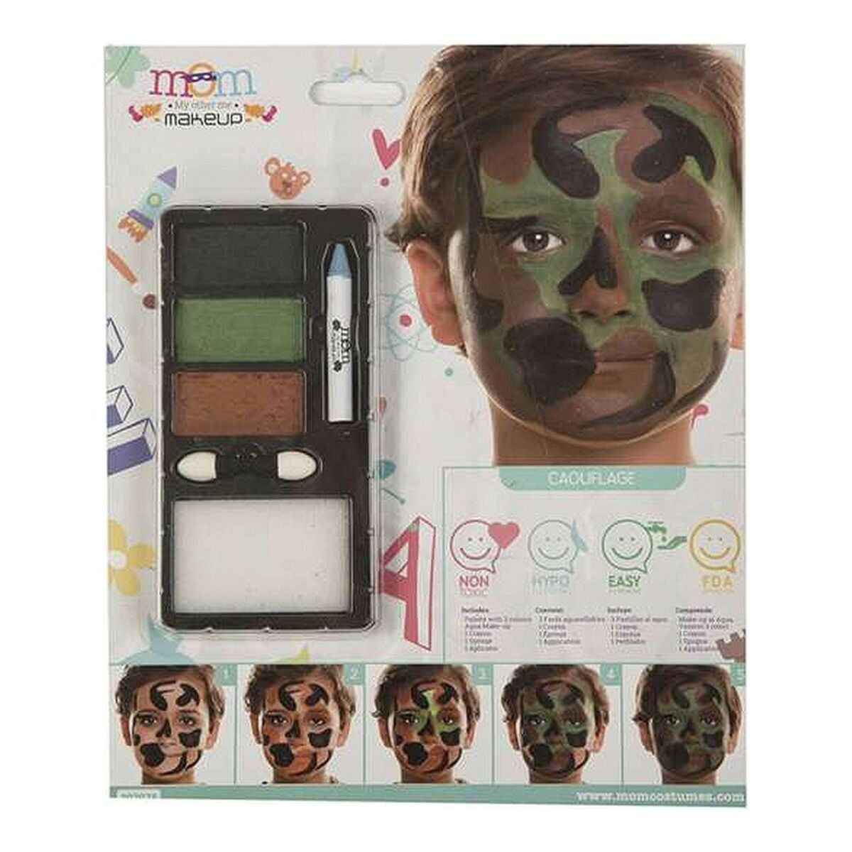 Set de Maquillaje My Other Me Militar Camuflaje (24 x 20 cm)