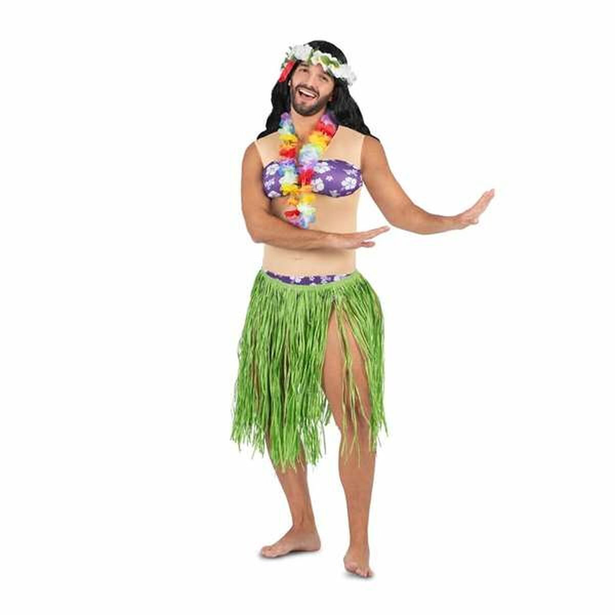 Disfraz para Adultos My Other Me Aloha Hawaiana Talla única