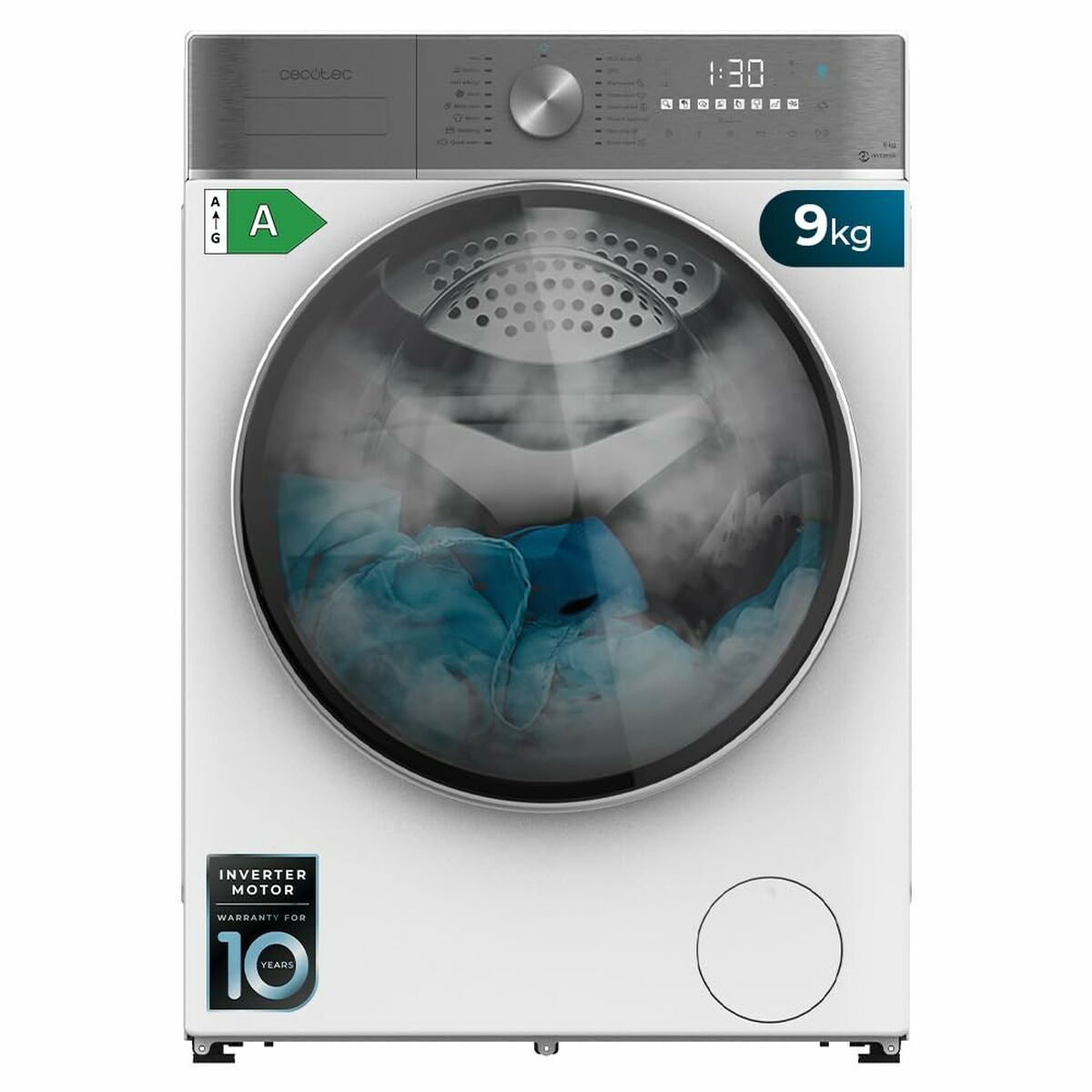 Lavadora Cecotec Bolero DressCode 9800 Inverter 1400 rpm 9 kg