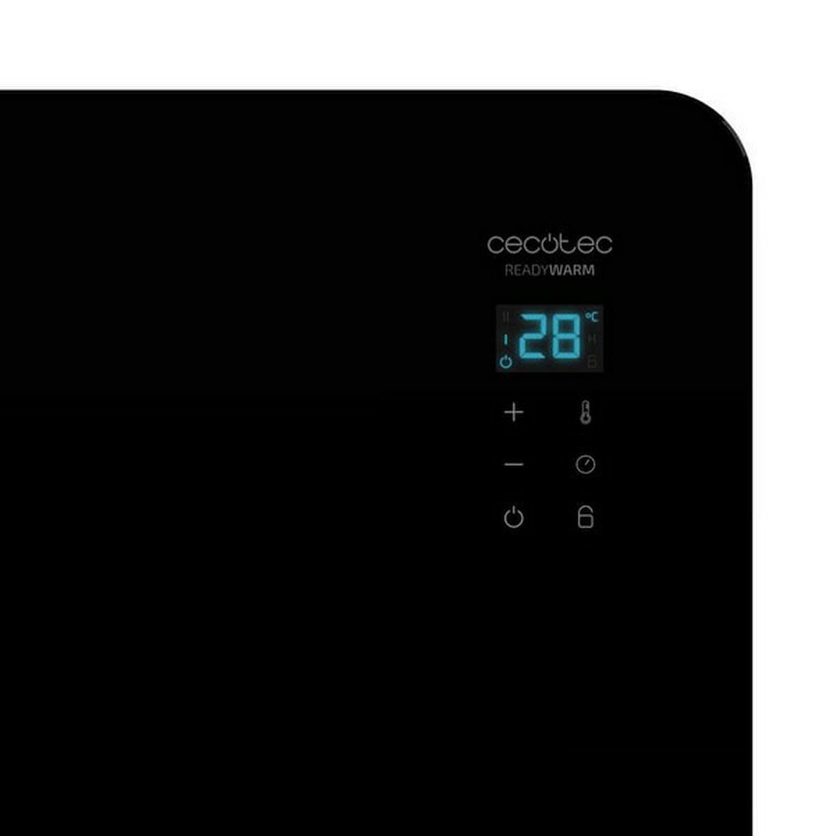 Panel calefactor Cecotec Ready Warm 6670 Crystal Connection Negro 1000 W