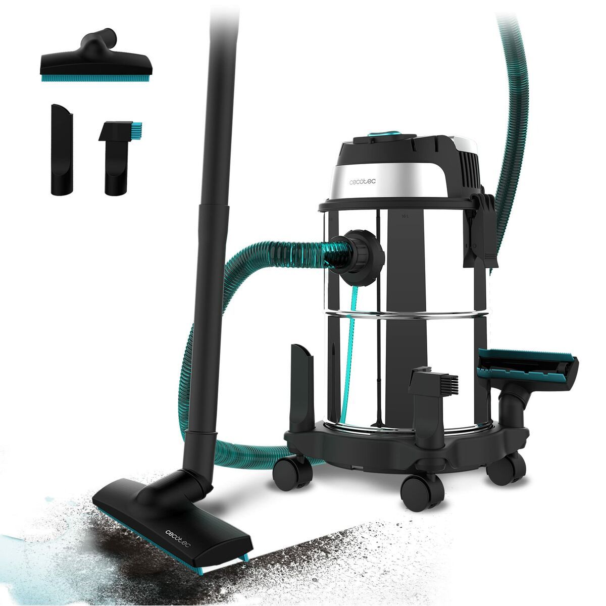 Aspirador Cecotec Conga Rockstar Wet & Dry Steel 1200 W Gris