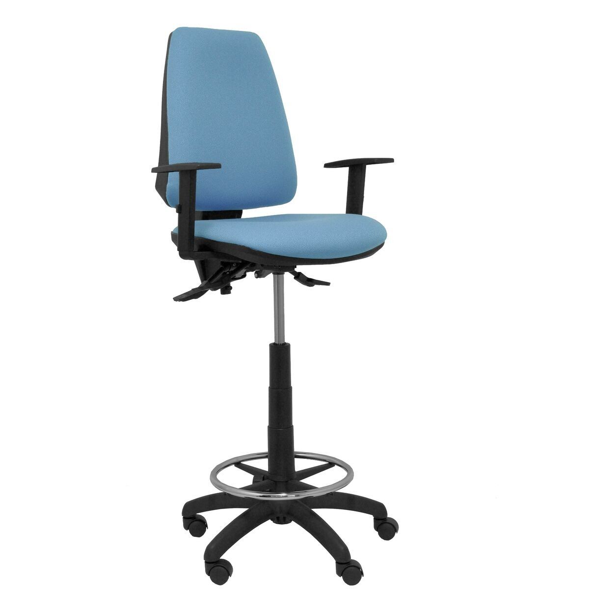 Taburete Elche Piqueras y Crespo 13B10RN Azul cielo PVC