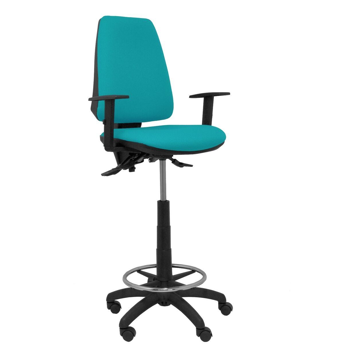 Taburete Elche Piqueras y Crespo 39B10RN Verde Turquesa PVC