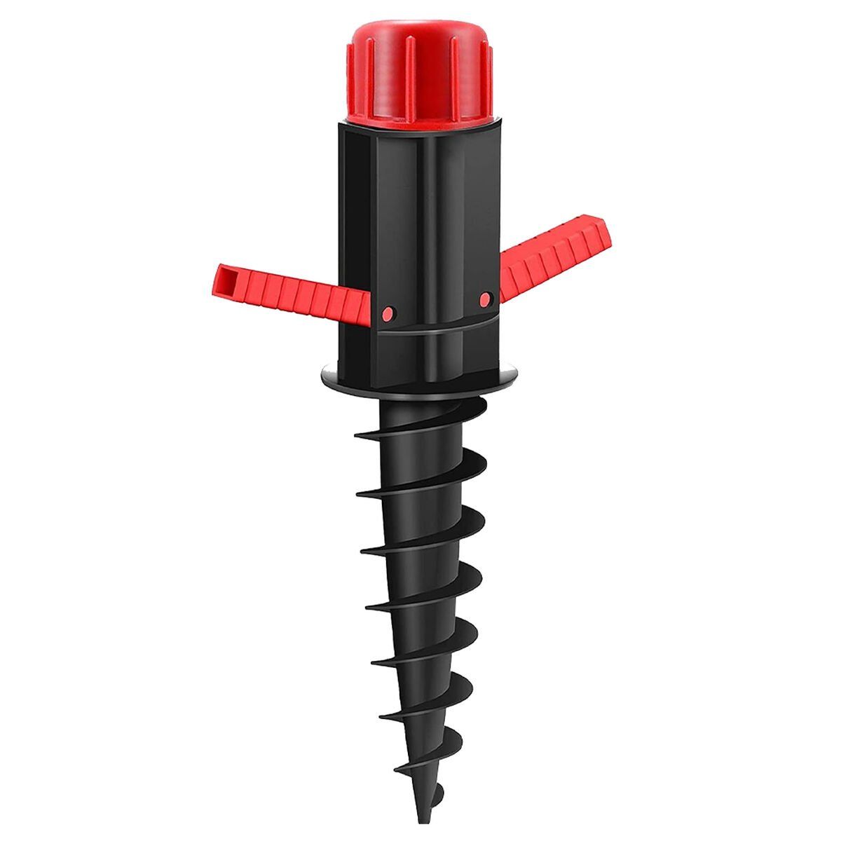 Marbueno Pincho Parasol Plastico Negro 37x6x6 cm Playa y Jardin 10505