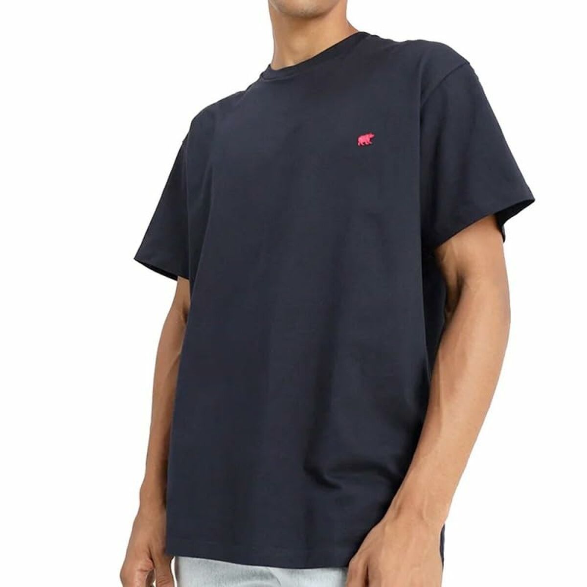 Camiseta de Manga Corta Hombre Snatch & Clash Bear Pocket Negro